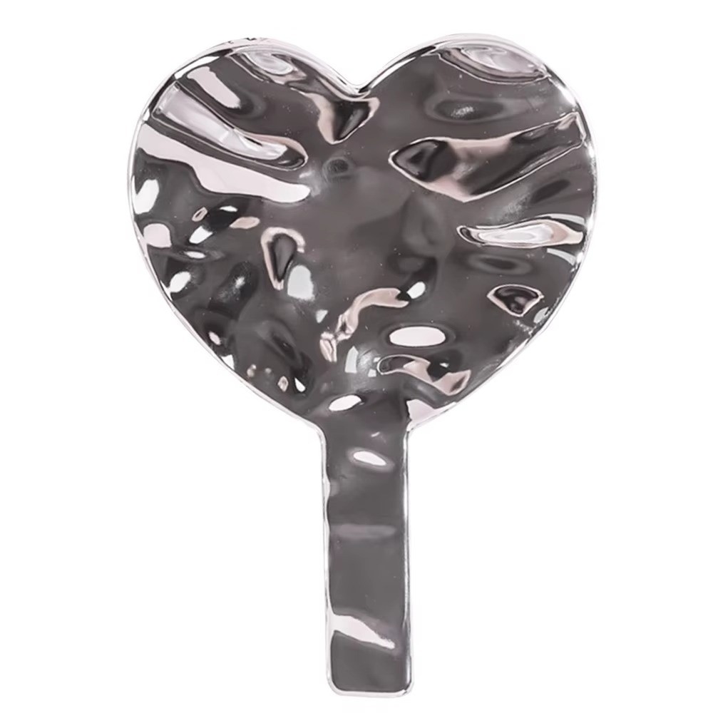 Eyelash Extension Equipment - Portable Handheld Makeup Mirror Love Shape
