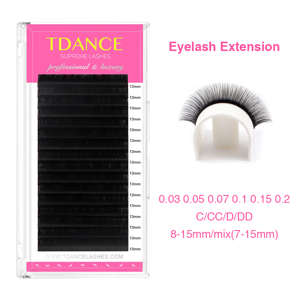 Eyelash Extension Remover At Home - TDANCE Eyelash Extension 16Rows Korea PBT