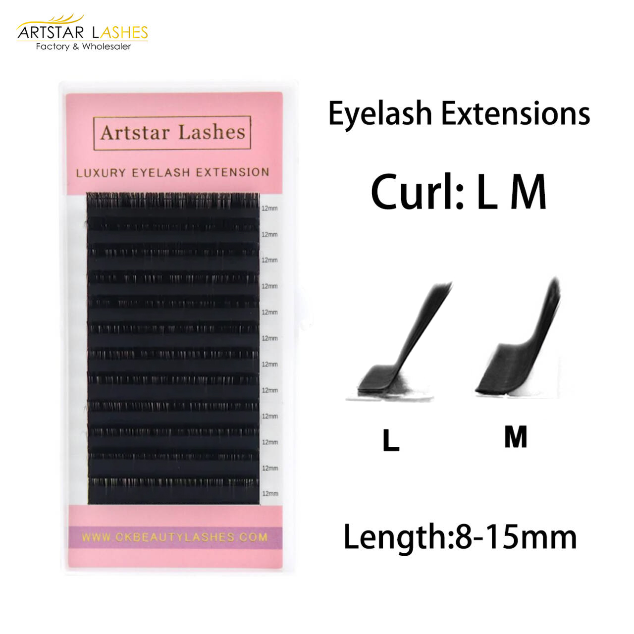Eyelash Extension Equipment - ARTSTAR 12Rows Mink False Eyelashes Individual