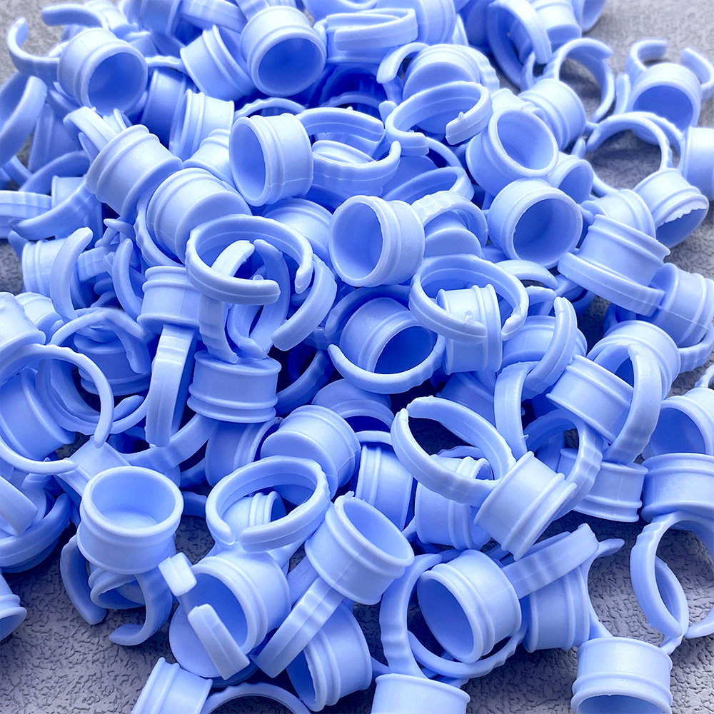 100Pcs Disposable Glue Ring Cu - огляд і ціна Eyelash Extension Glue