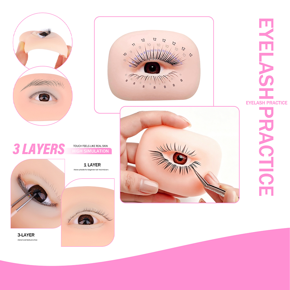 3 Layers Lashes Reusable Manne - огляд і ціна Eyelash Extension Doll Eye