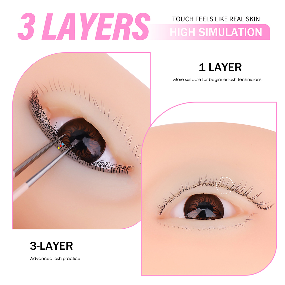 3 Layers Lashes Reusable Manne - огляд і ціна Eyelash Extension Doll Eye