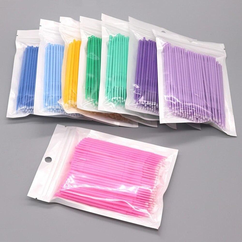 100pcs/lot Micro Brushes Make  - огляд і ціна Eyelash Extension Options