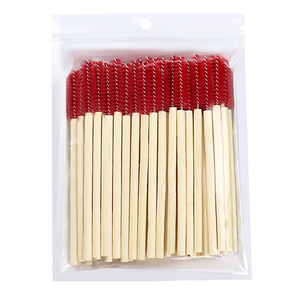 50Pcs Bamboo Handle Eyelash Br - огляд і ціна Eyelash Extension Options