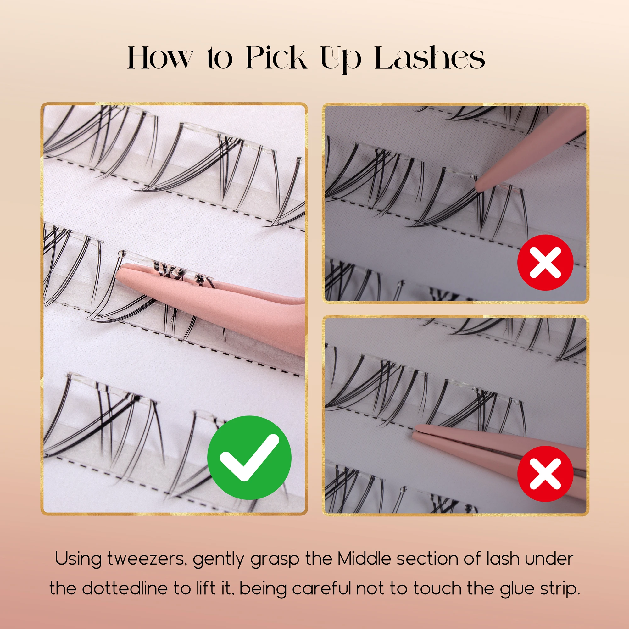Befer No Glue Needed Lower Las - огляд і ціна Eyelash Extension Glue