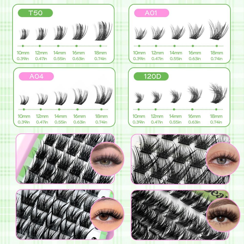 Natural Look False Eyelashes W - огляд і ціна Eyelash Extension Kits