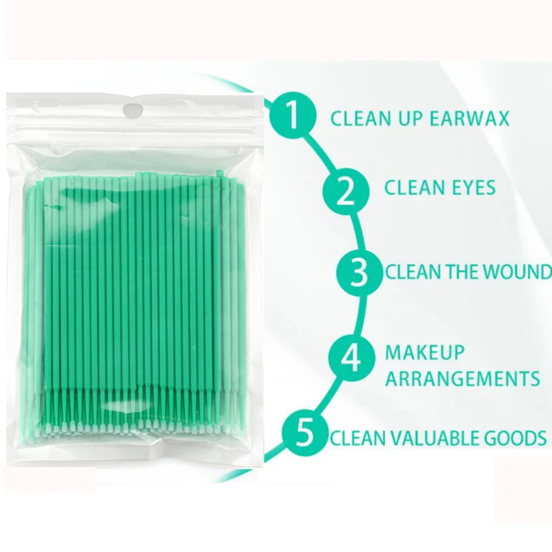 50/100PCS Disposable Micro Bru - огляд і ціна Eyelash Extension Removal