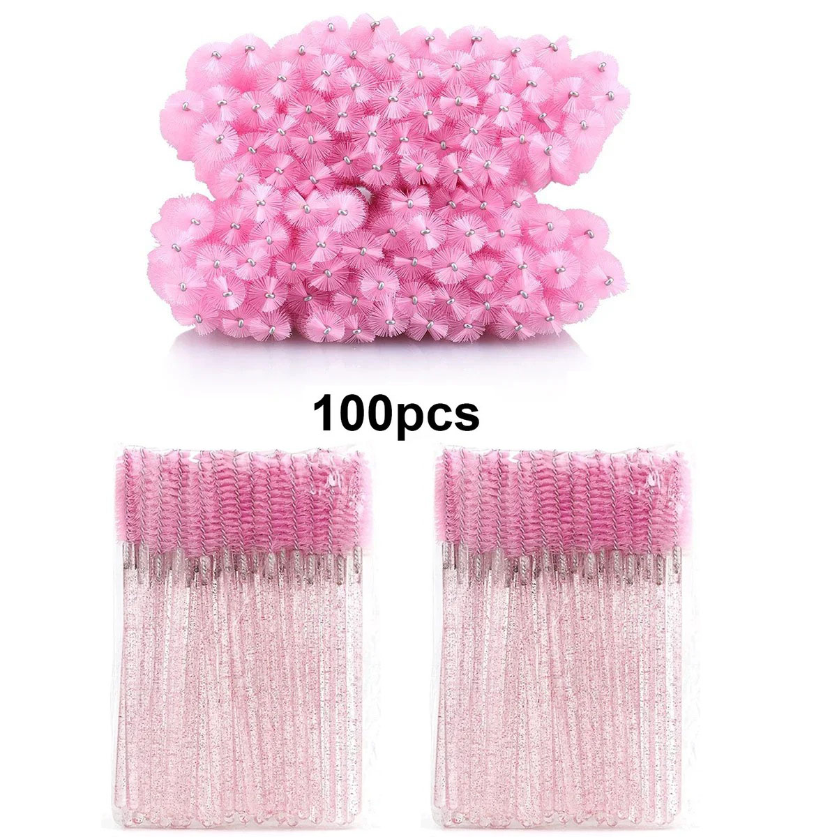 100pcs Disposable Eyelash Brus - огляд і ціна Eyelash Extension Options