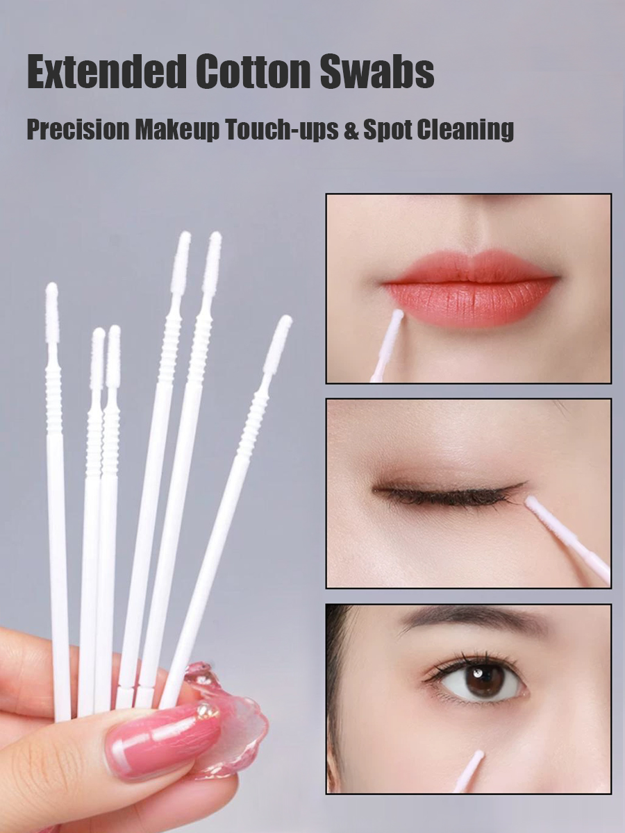 Disposable Long Cotton Swabs E - огляд і ціна Eyelash Extension Removal