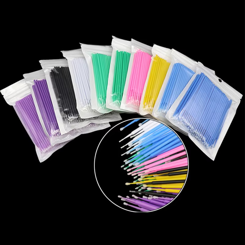 100Pcs Eyelash Cleaning Brush  - огляд і ціна Eyelash Extension Removal
