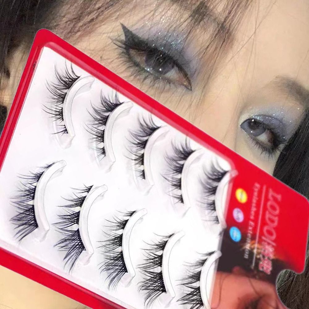 5Pairs 3D Mink Cat Eye Lashes  - огляд і ціна Eyelash Extension Volume Cat Eye