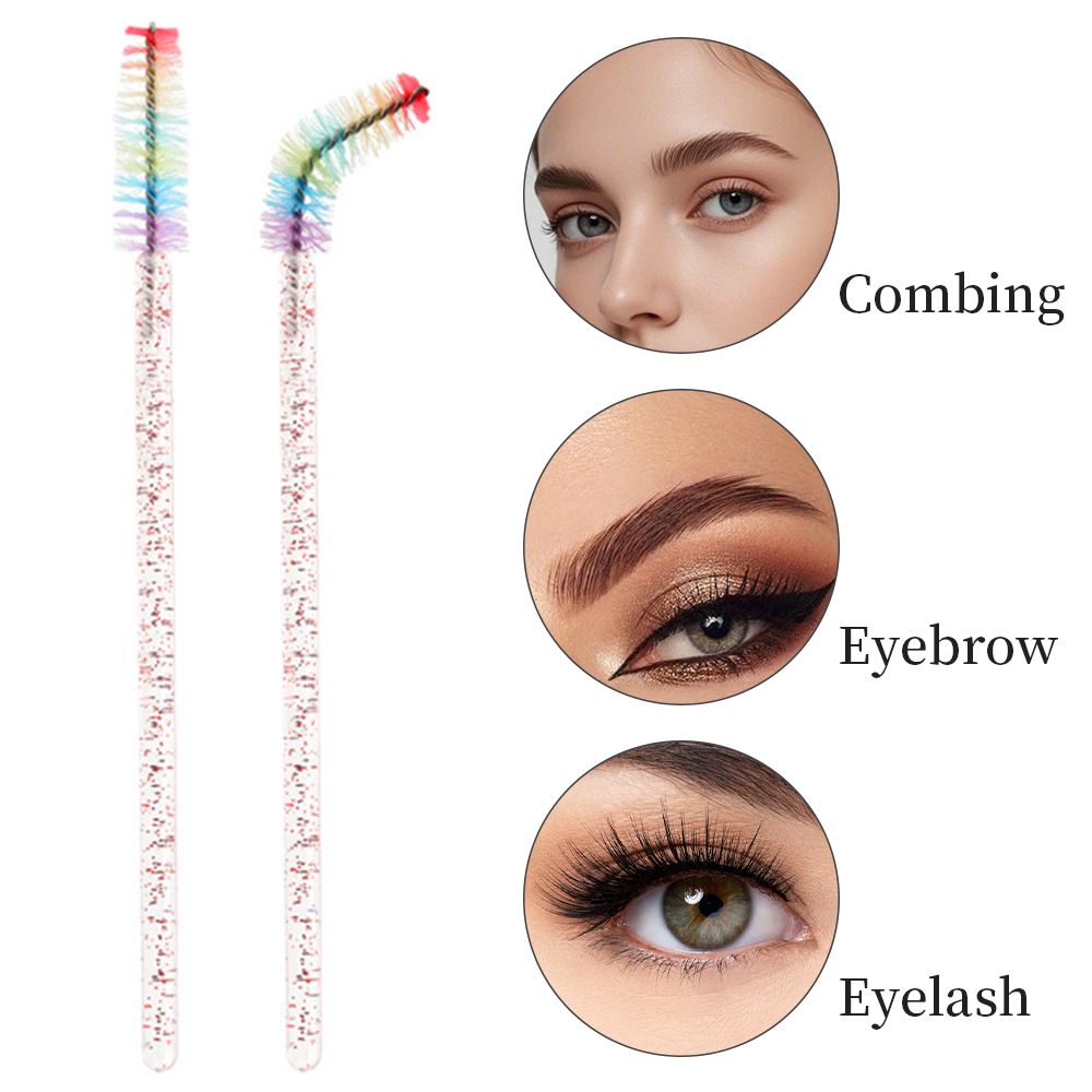 50PCS Rainbow Crystal Eyelash  - огляд і ціна Eyelash Extension Remover At Home