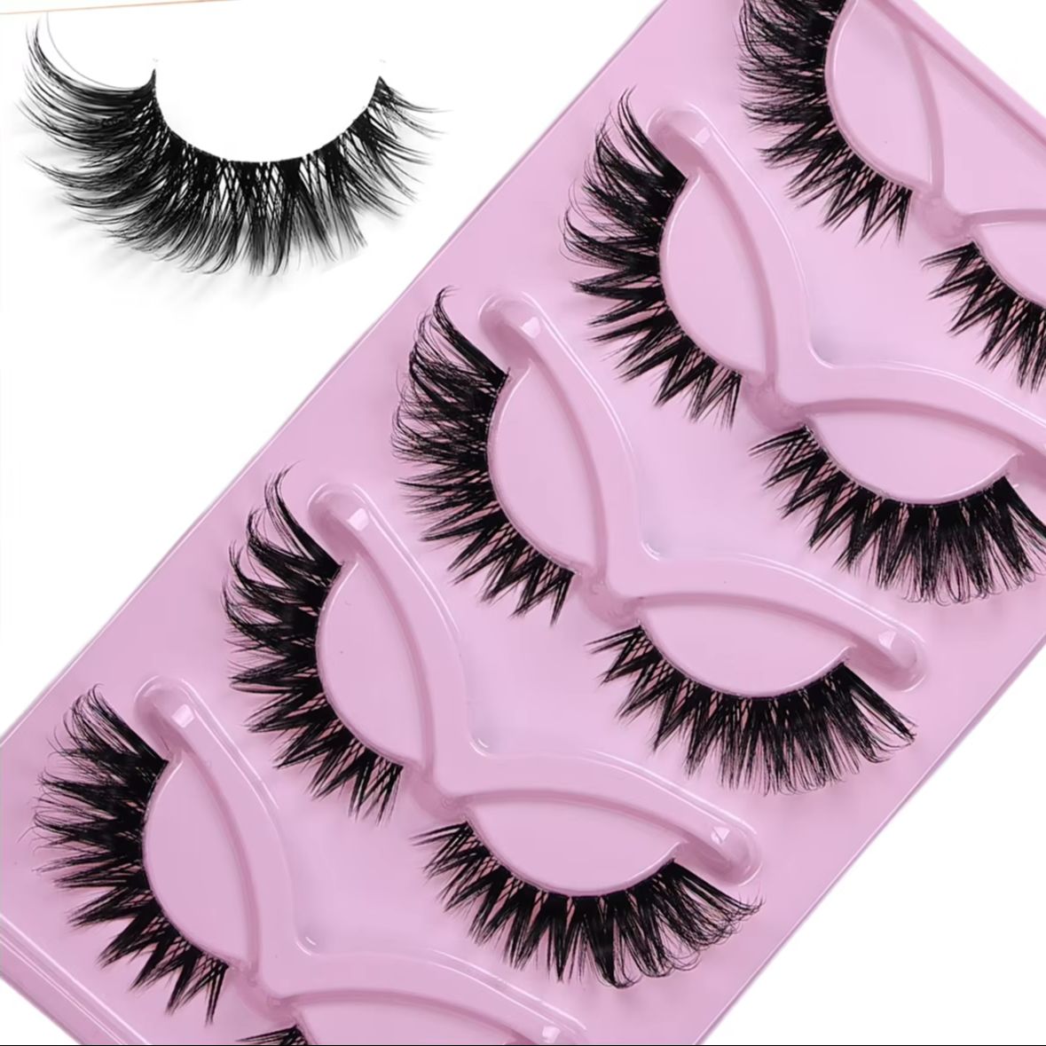 5 Pairs Cat Eye False Eyelashe - огляд і ціна Eyelash Extension Volume Cat Eye