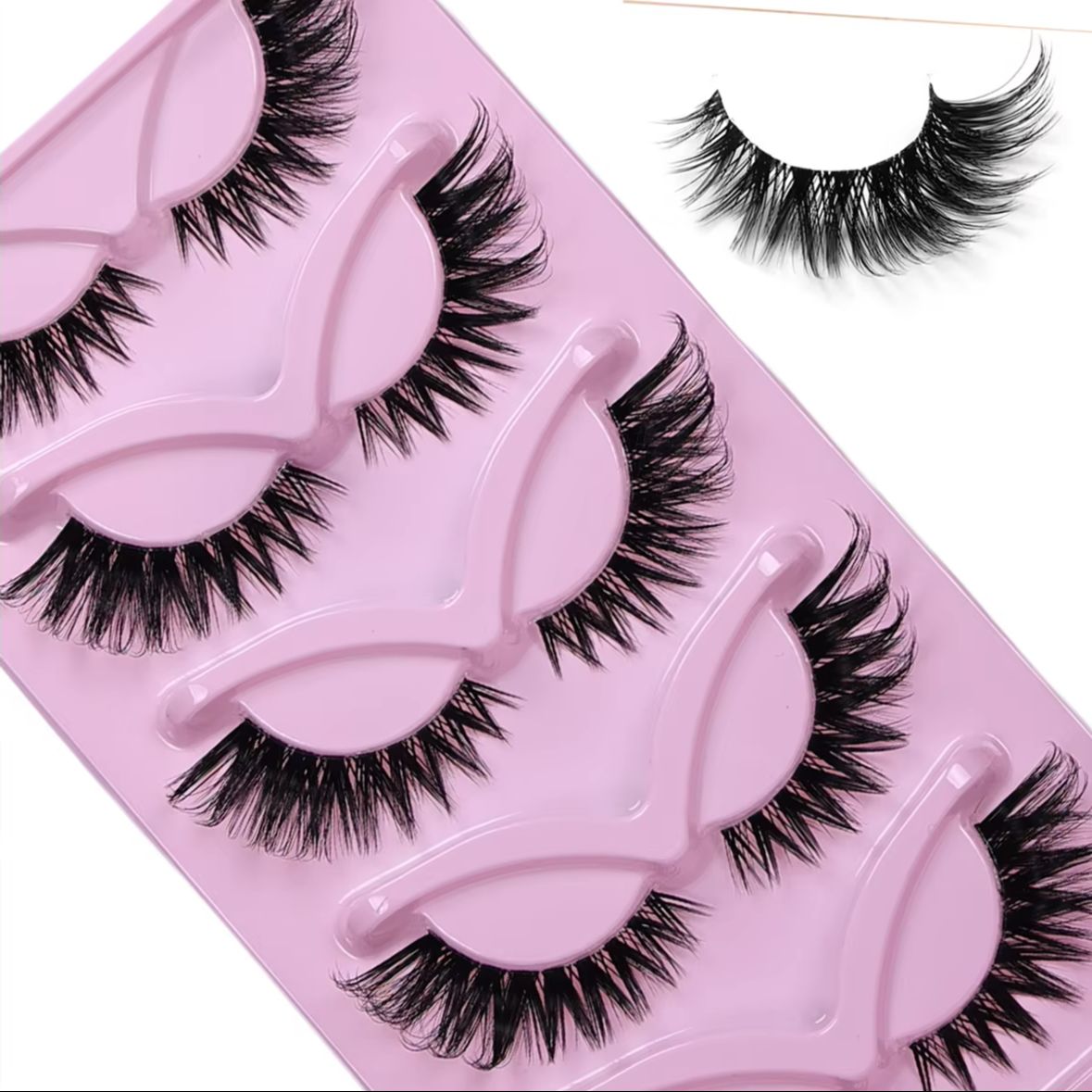 5 Pairs Cat Eye False Eyelashe - огляд і ціна Eyelash Extension Volume Cat Eye