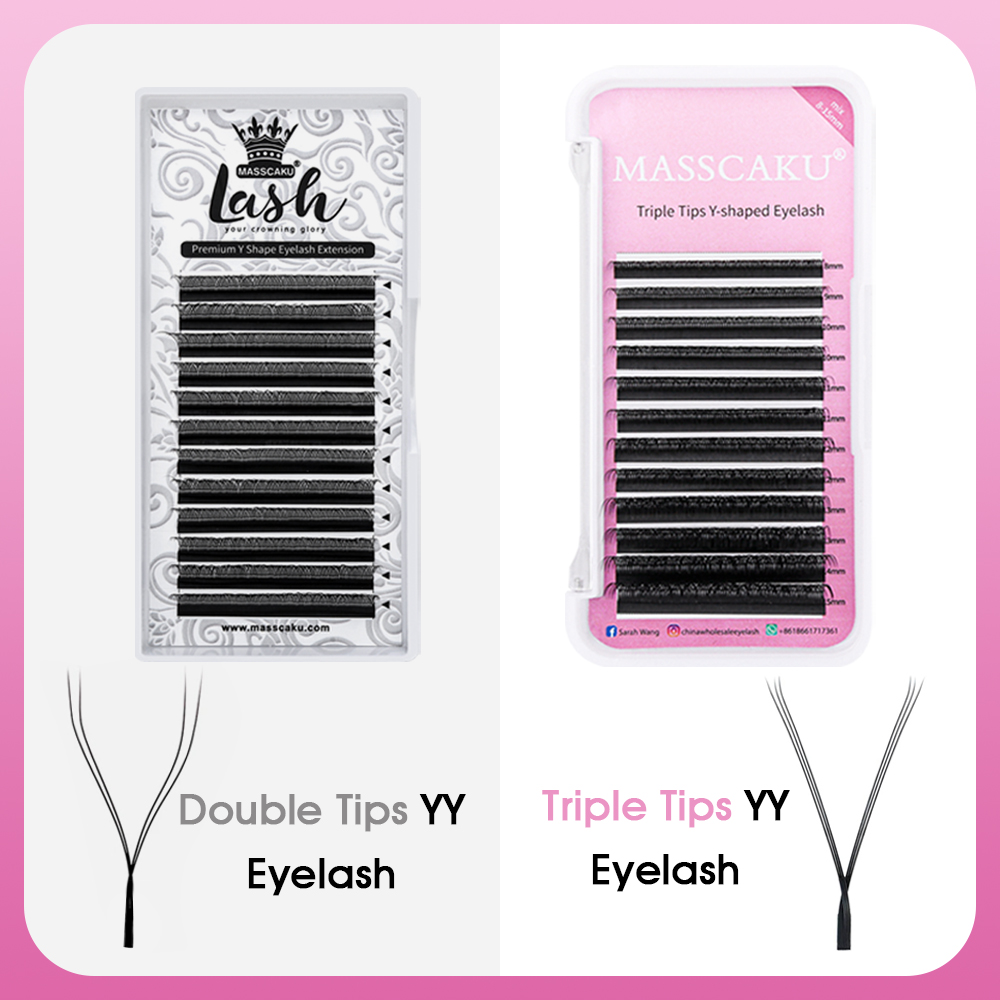 MASSCAKU Hot Selling Natural P - огляд і ціна Eyelash Extension Double Lash