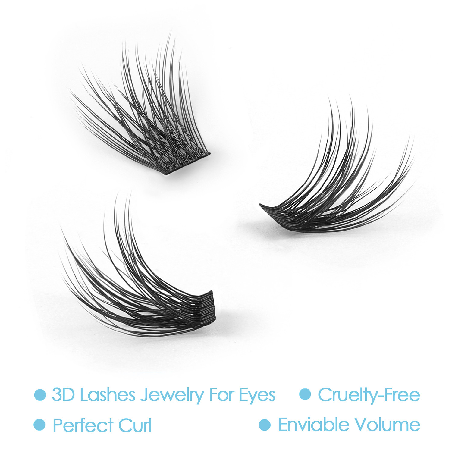 New Segmented Cluster Eyelash  - огляд і ціна Eyelash Extension Doll Eye