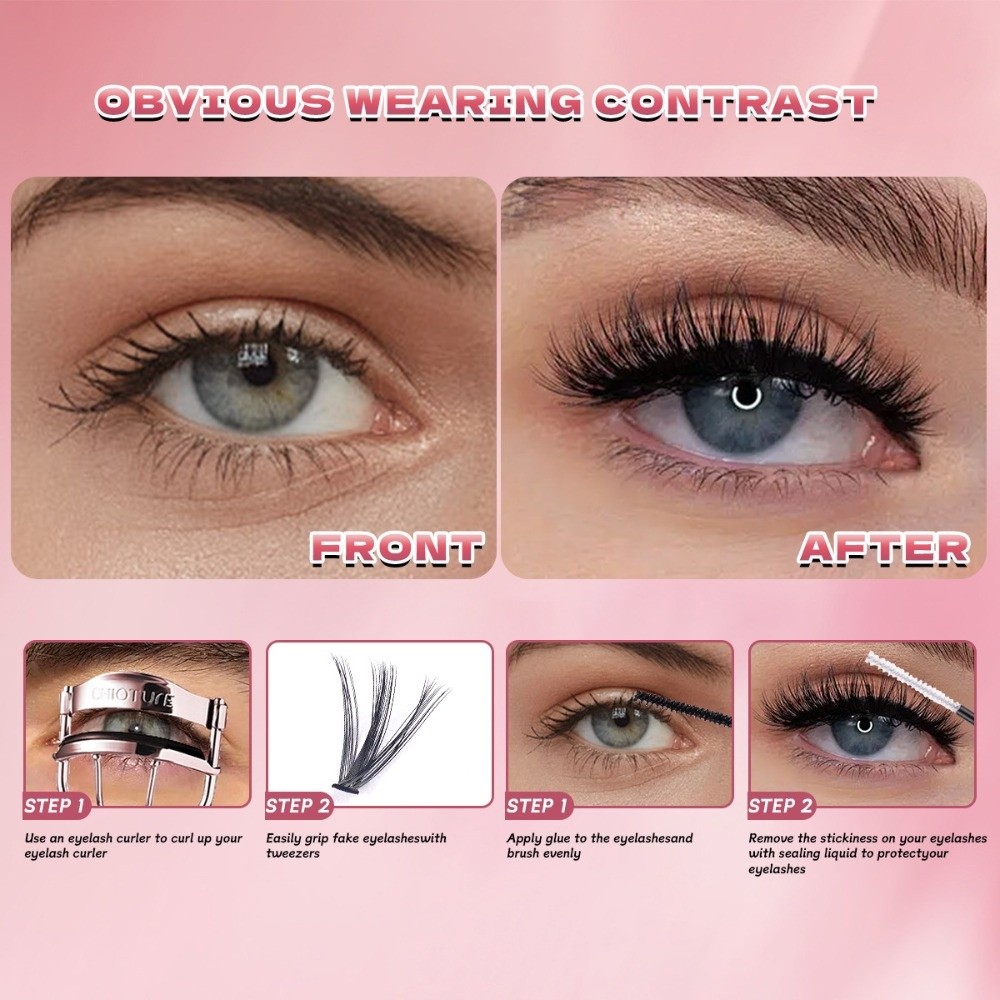 8-16mm Length False Eyelashes  - огляд і ціна Eyelash Extension Kits