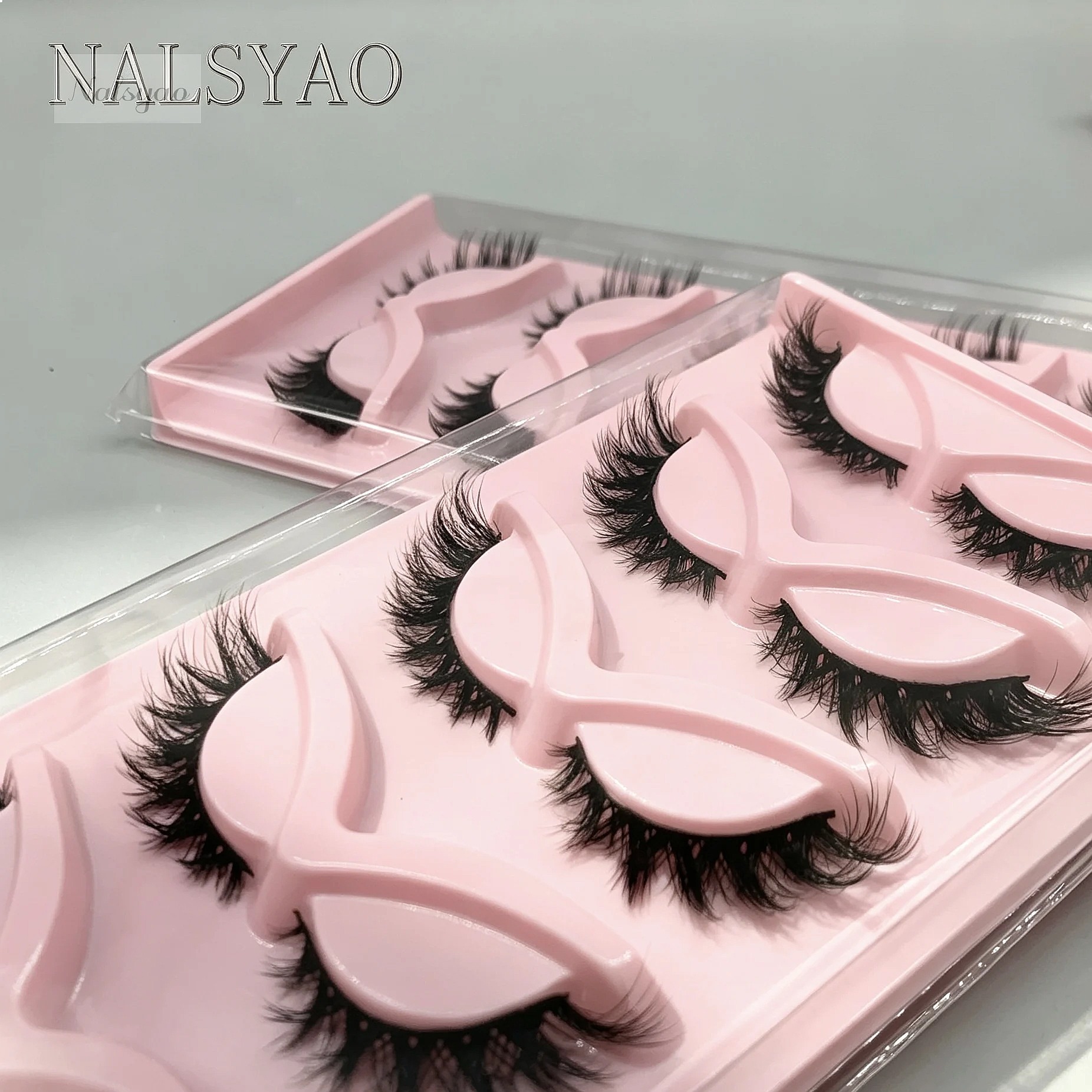 Hot Selling 5 Pairs Cat Eye La - огляд і ціна Eyelash Extension Volume Cat Eye