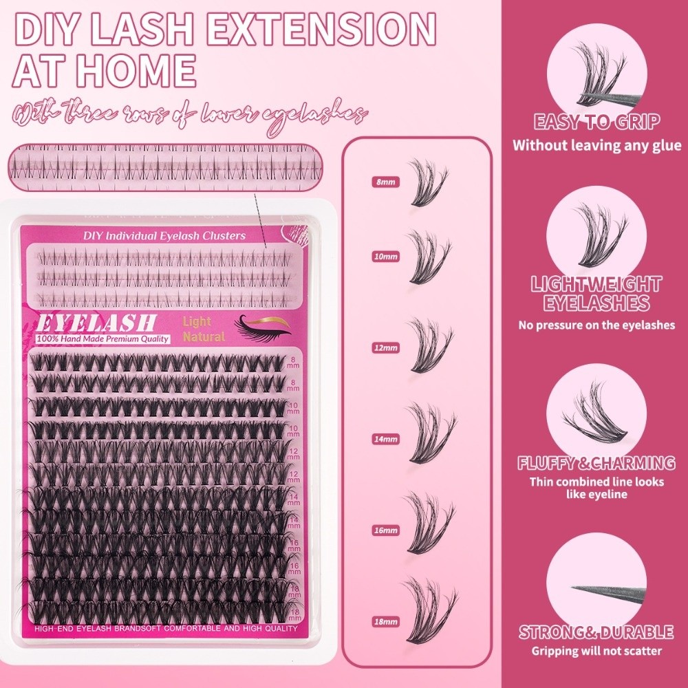 8-18mm Length False Eyelashes  - огляд і ціна Eyelash Extension Kits
