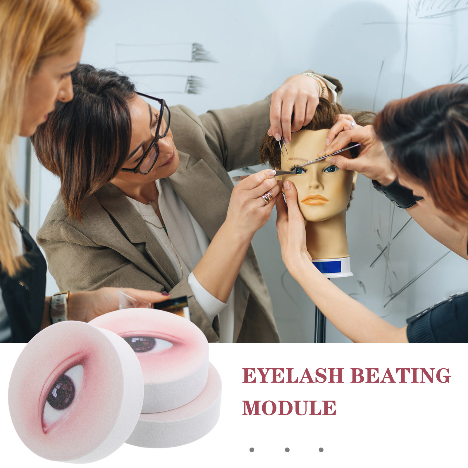 3Pcs Lash Extension Practice B - огляд і ціна Eyelash Extension Kits