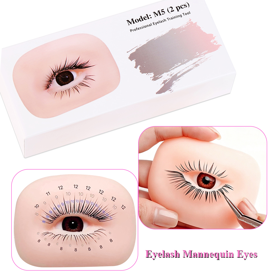 3 Layers Lashes Eyes Model Eye - огляд і ціна Eyelash Extension Doll Eye