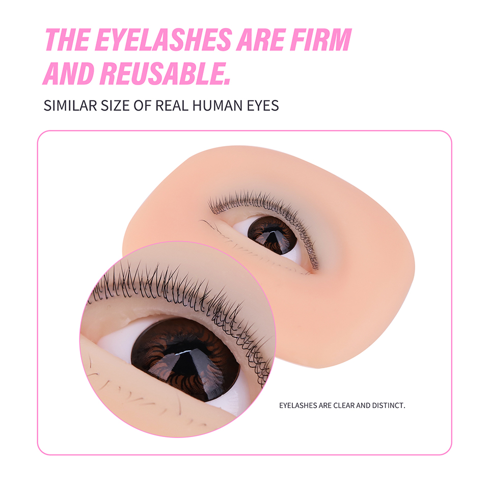3 Layers Lashes Eyes Model Eye - огляд і ціна Eyelash Extension Doll Eye
