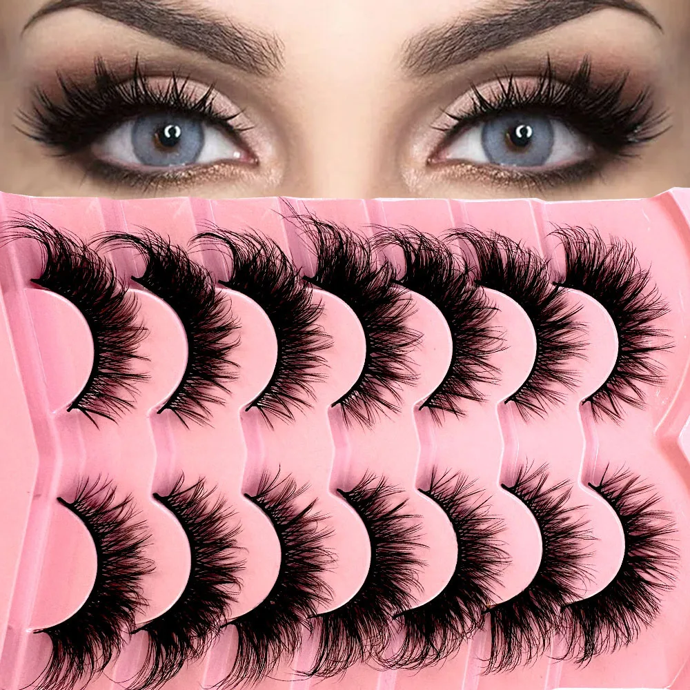 7pairs Thick Cat Eye Lashes Fl - огляд і ціна Eyelash Extension Volume Cat Eye